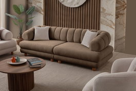 Atelier Del Sofa Gloria - Sofá de 3 plazas Latte